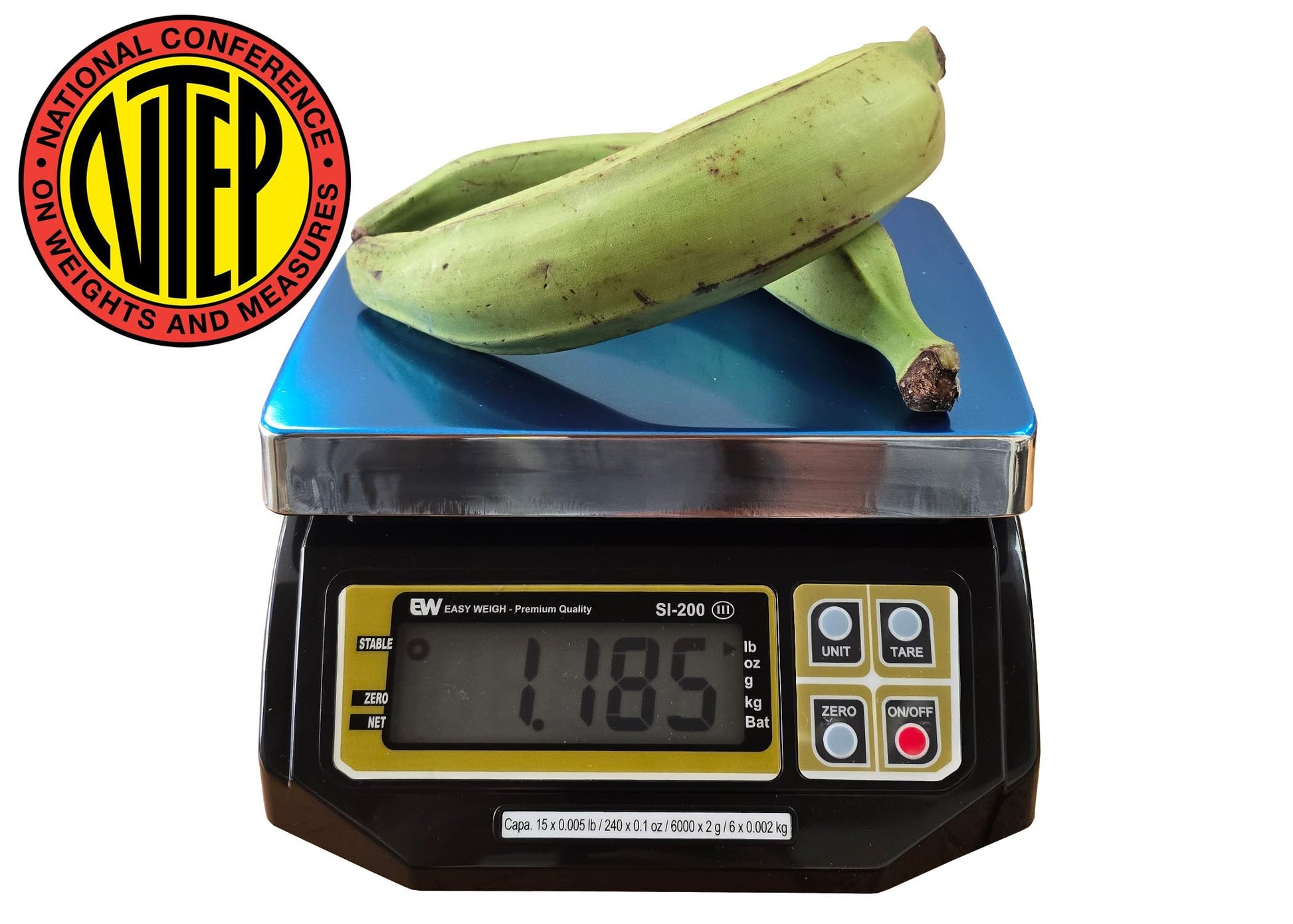 Easy Weigh SI Series Digital Portion Control Scale Dual Display, Lb/Oz/Kg/g Switchable, Low Profile Design