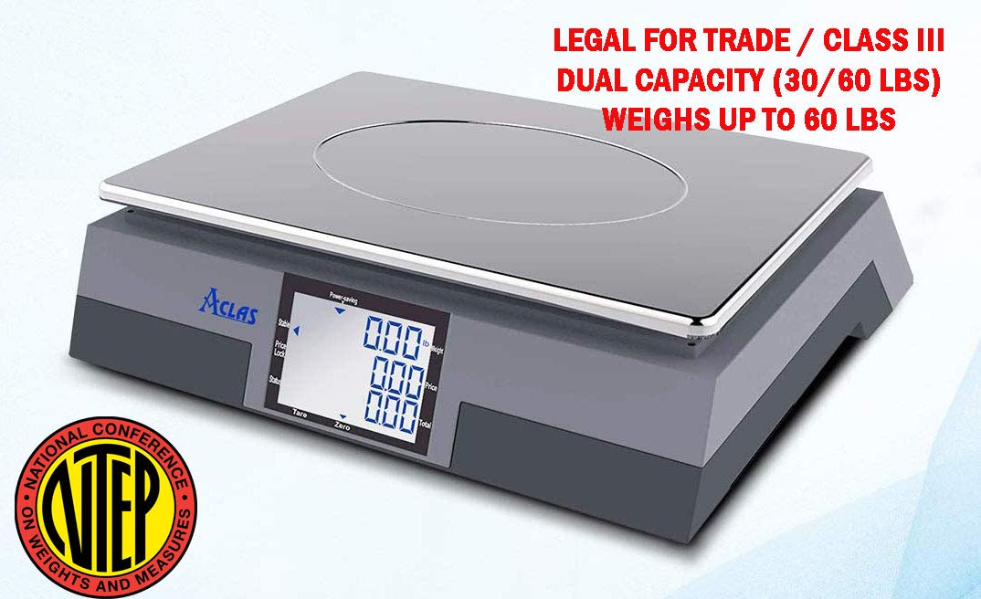 PS6 Price Computing Scale. Legal for Trade. Class III Weighs UP to 60 LBS (D Size Battery Require)