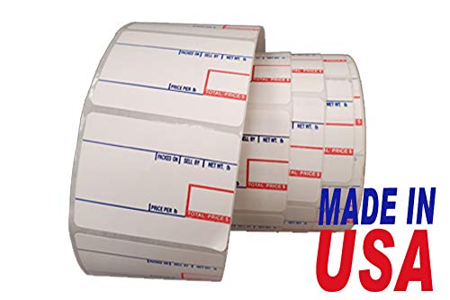 CAS #8060 Label 55 x 25 mm, 550 Per Roll, 12 Rolls Per Case