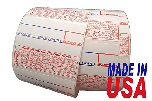 CAS Printing Scale Label 12 Rolls/Made in USA (8030)