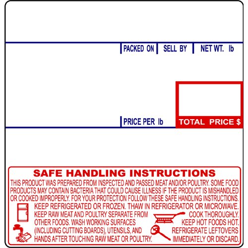 CAS Scale Label Made in USA