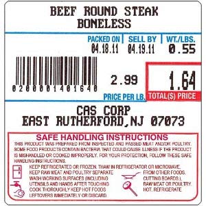 CAS Printing Scale Label Rolls/Made in USA