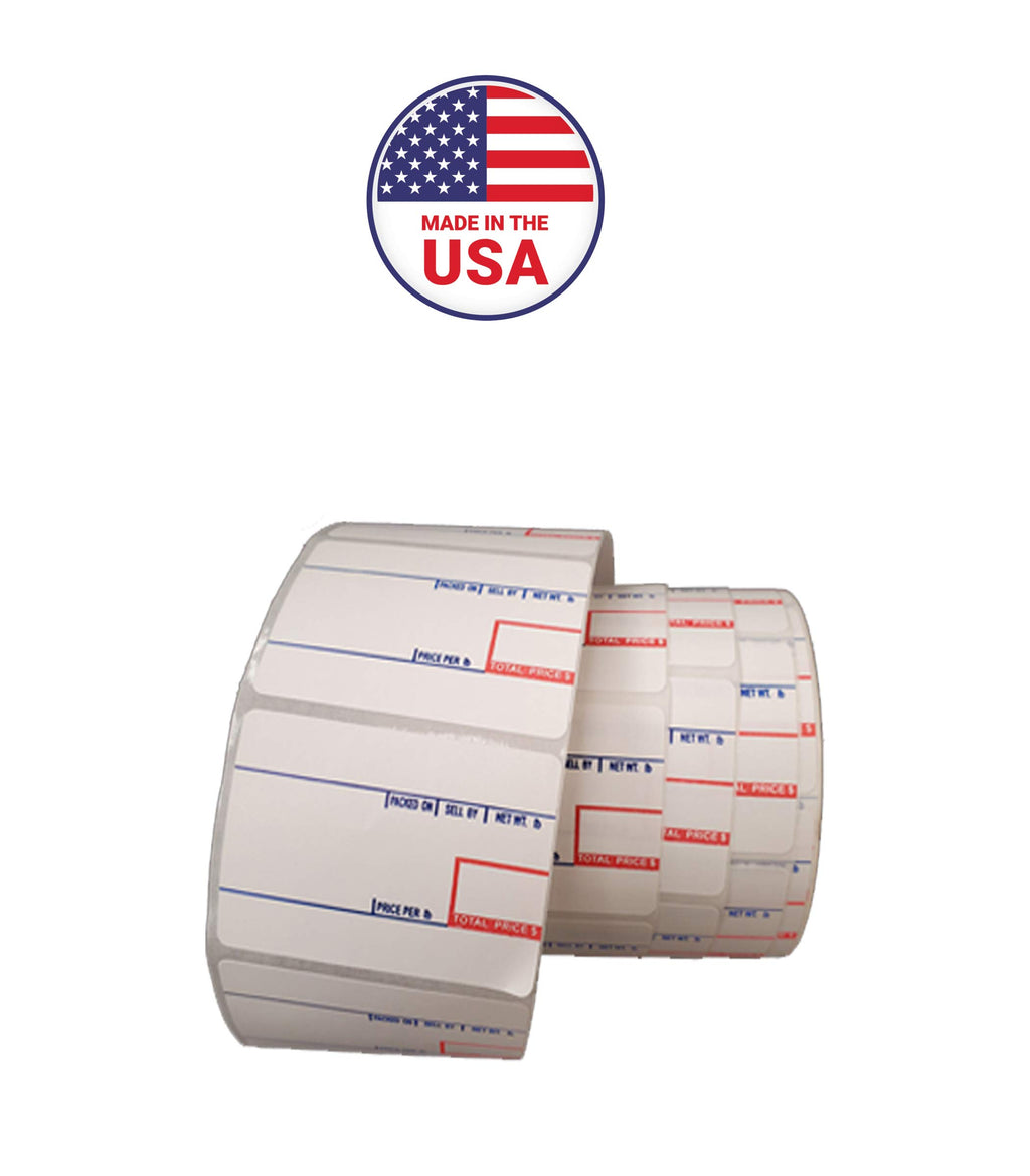 CAS #8010 Printing Scale Label 24 Rolls 700 Labels Per Roll **Made in USA** (801024R)