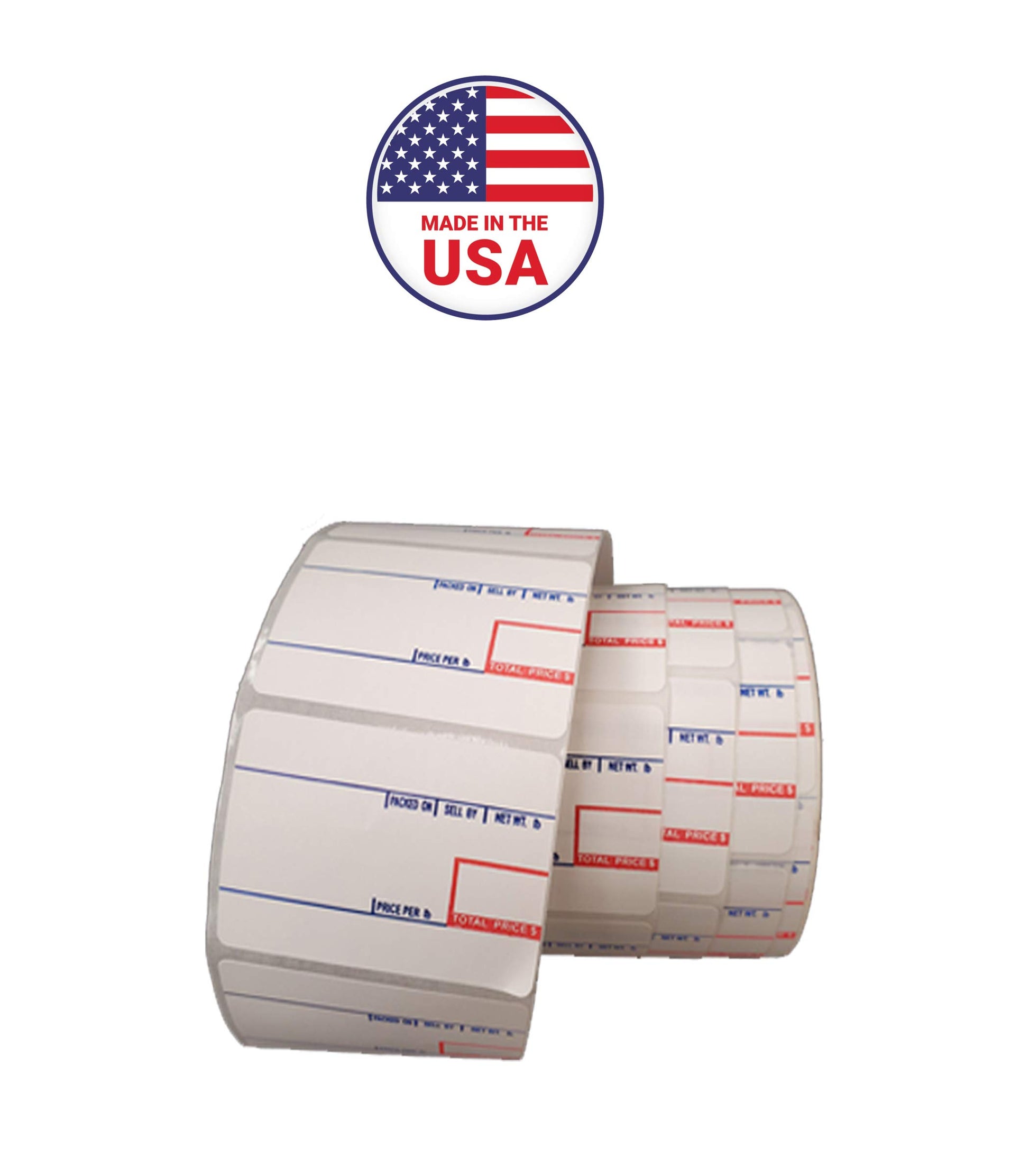 CAS #8010 Printing Scale Label 24 Rolls 700 Labels Per Roll **Made in USA** (801024R)