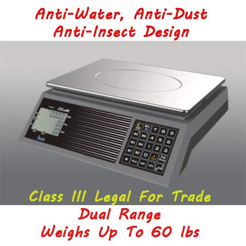 PS6 Price Computing Scale. Legal for Trade. Class III Weighs UP to 60 LBS (D Size Battery Require)