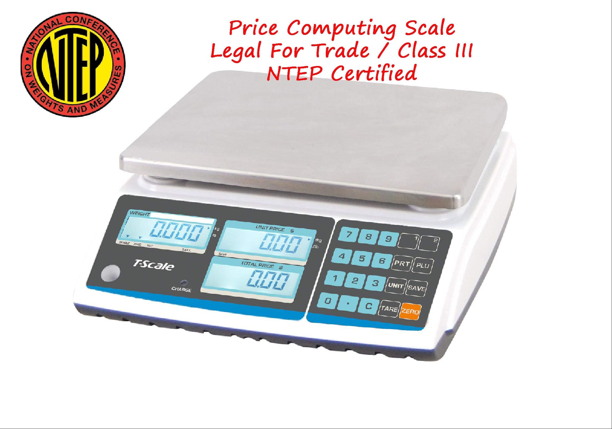 Price Computing Scale Class III Legal for Trade Weighs Up to 30lbs
