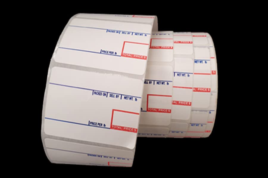 CAS #8060 Label 55 x 25 mm, 550 Per Roll, 12 Rolls Per Case