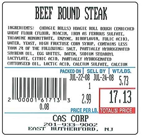 CAS LST-8xxx Printing Scale Label Series