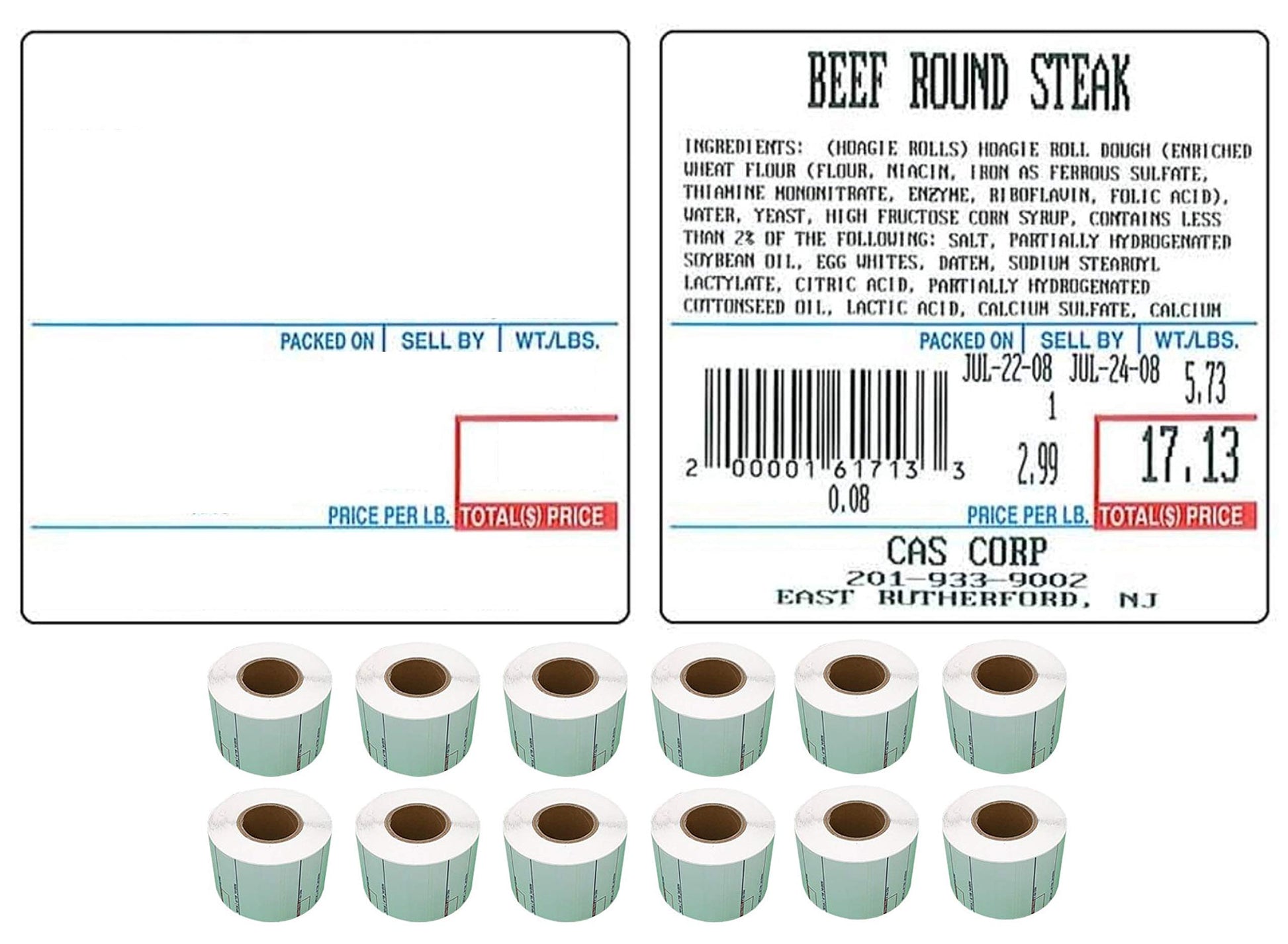 CAS LST-8xxx Printing Scale Label Series