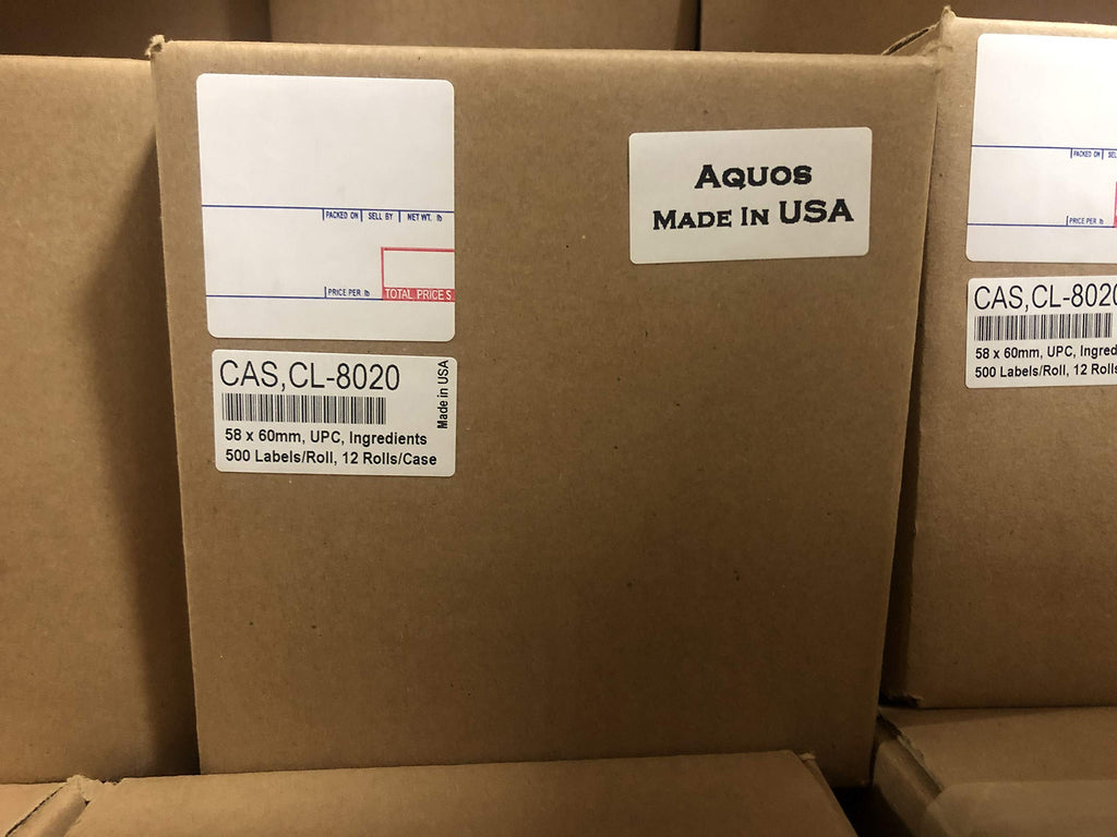 CAS Printing Scale Label Rolls/Made in USA