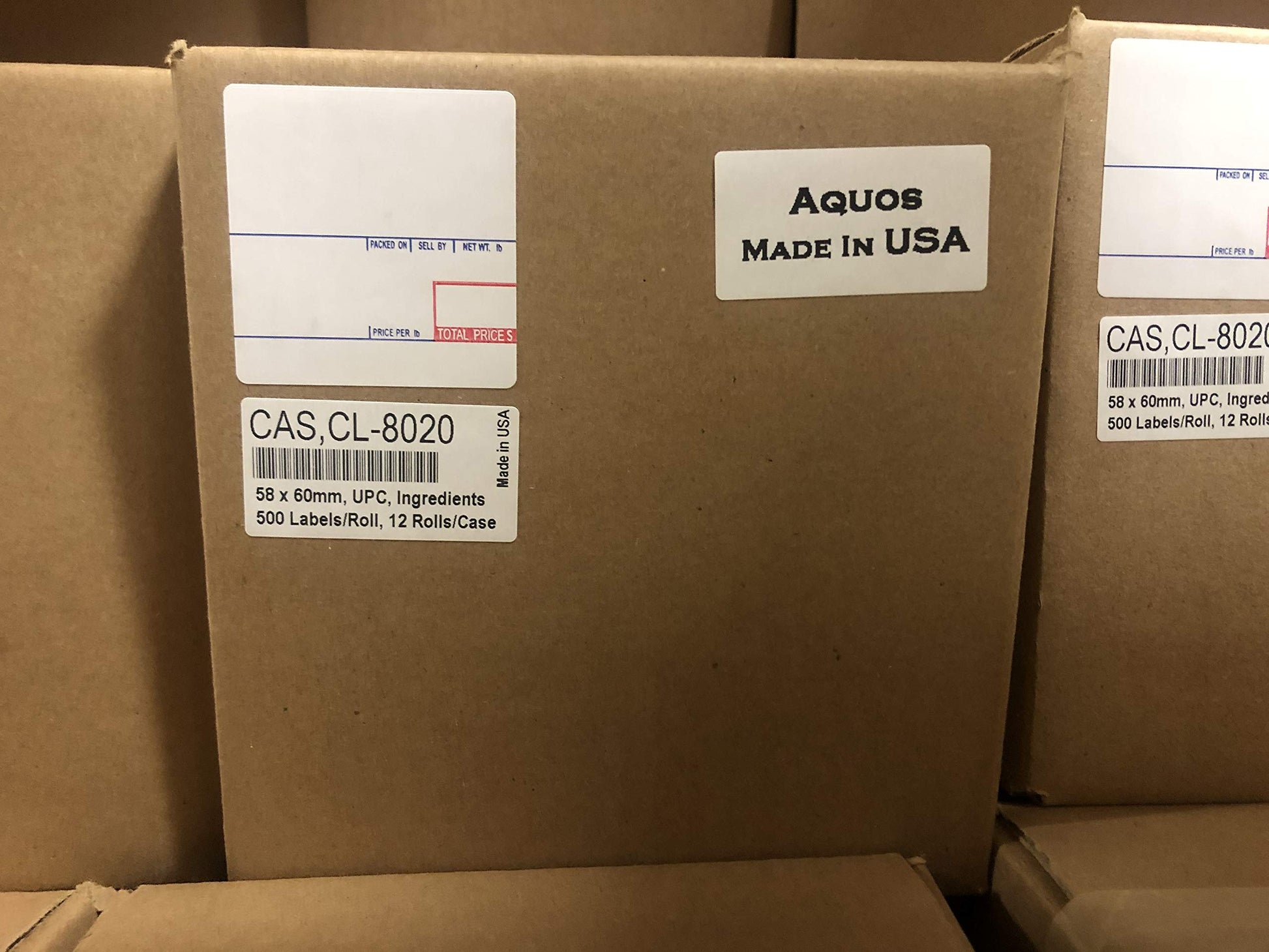 CAS Printing Scale Label Rolls/Made in USA