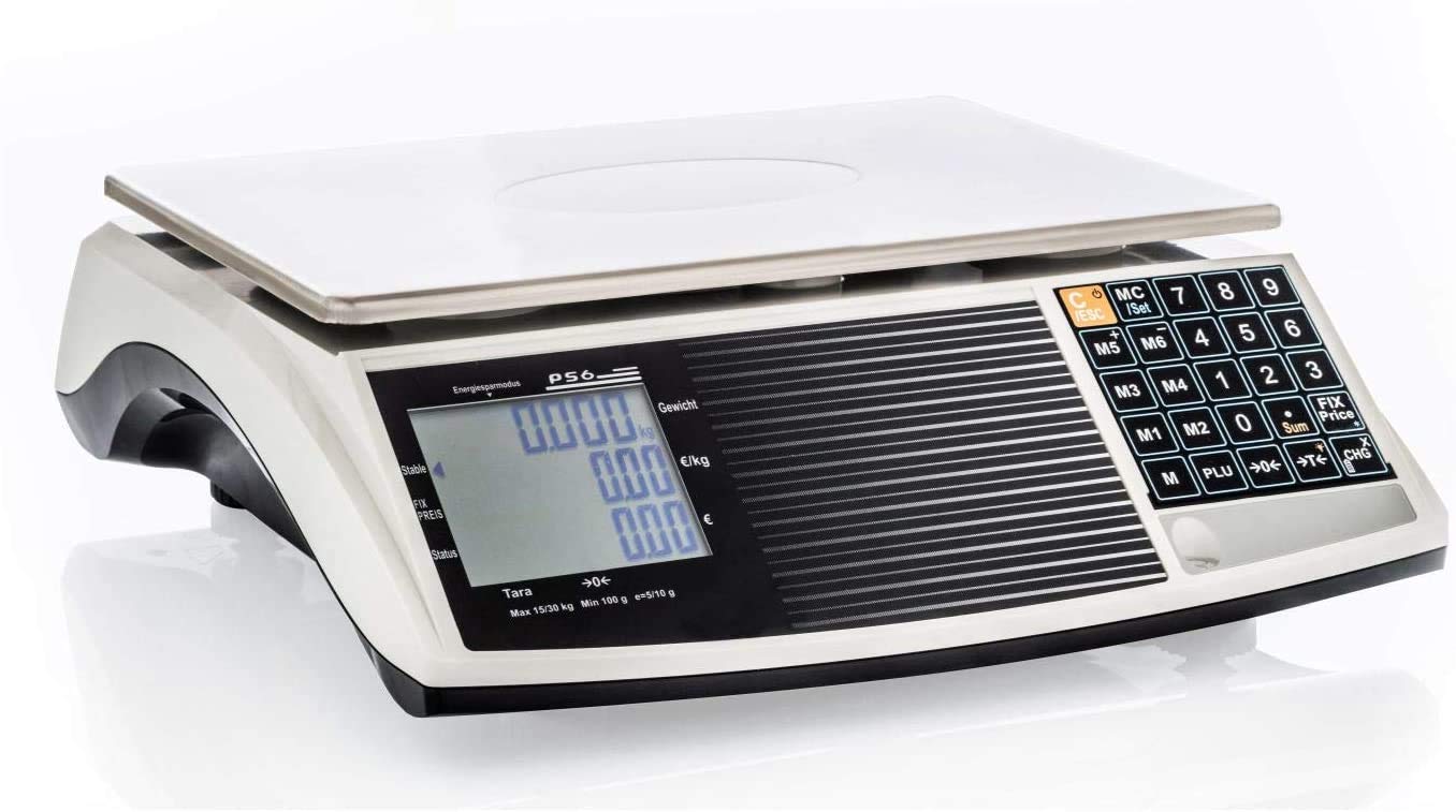 Price Computing Scale PS6. Legal for Trade. Class III Weighs UP to 60 LBS (Base with Power Cable)