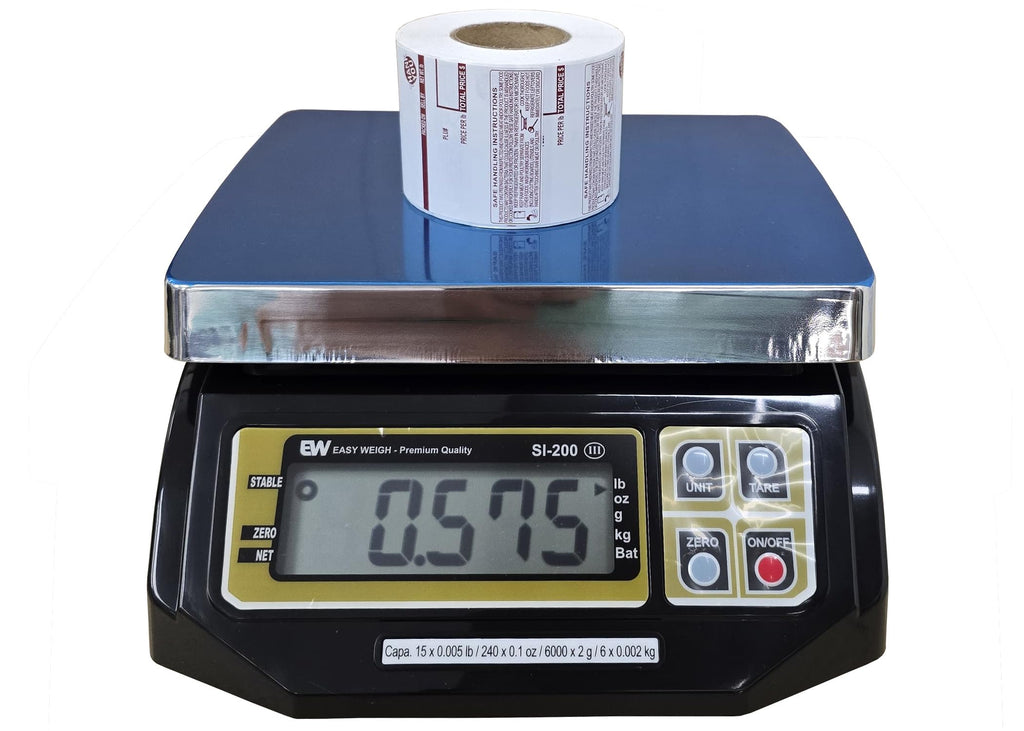 Easy Weigh SI Series Digital Portion Control Scale Dual Display, Lb/Oz/Kg/g Switchable, Low Profile Design