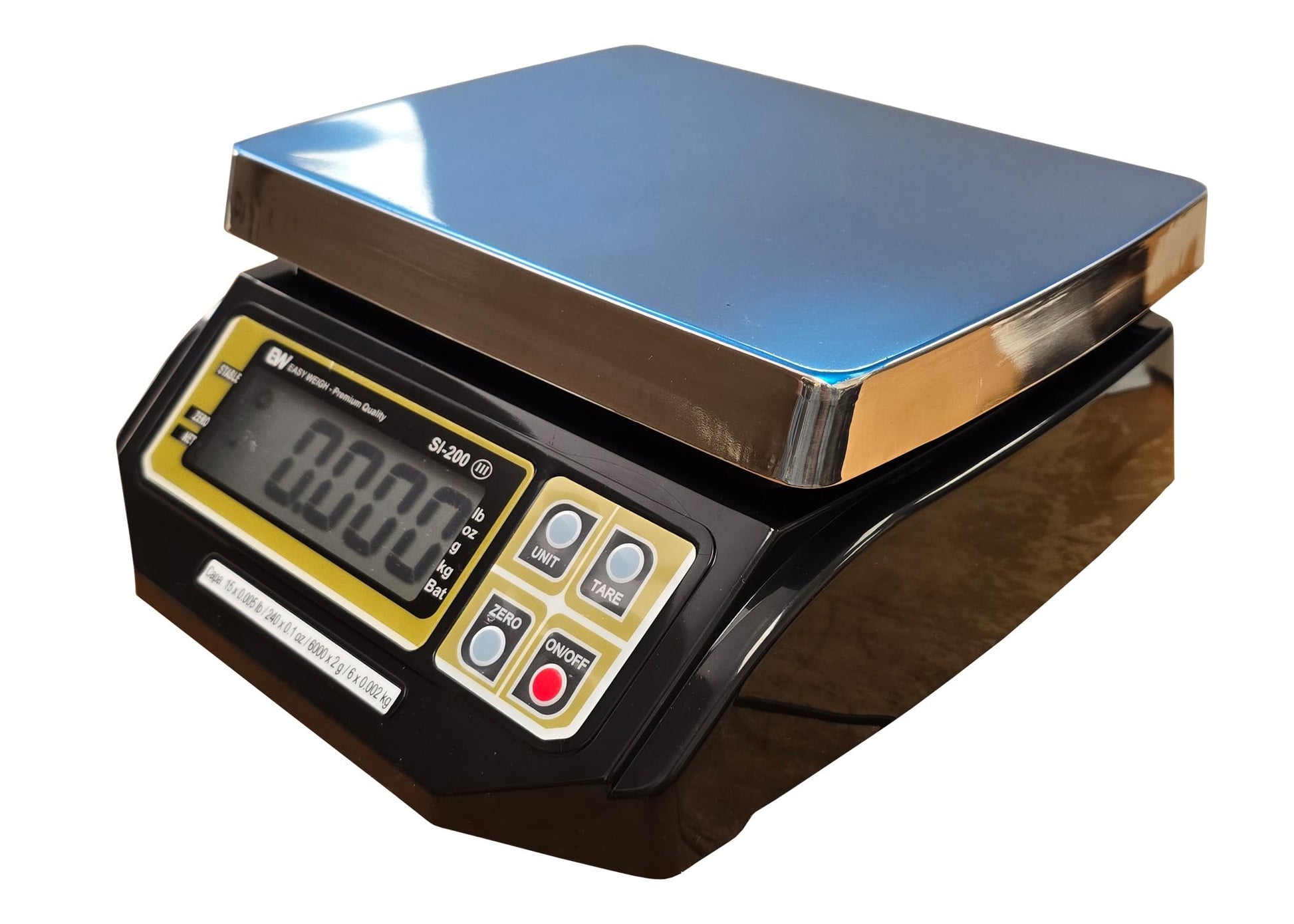 Easy Weigh SI Series Digital Portion Control Scale Dual Display, Lb/Oz/Kg/g Switchable, Low Profile Design
