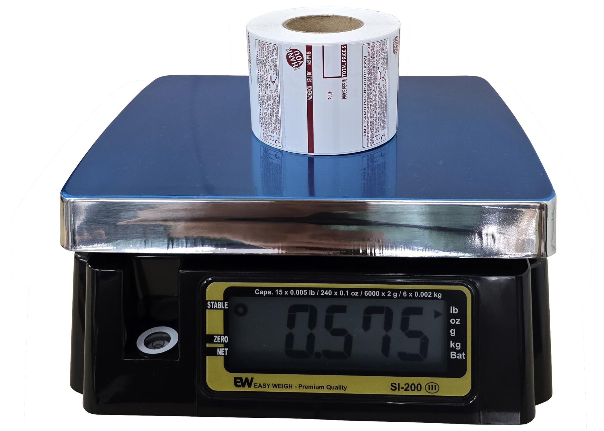 Easy Weigh SI Series Digital Portion Control Scale Dual Display, Lb/Oz/Kg/g Switchable, Low Profile Design