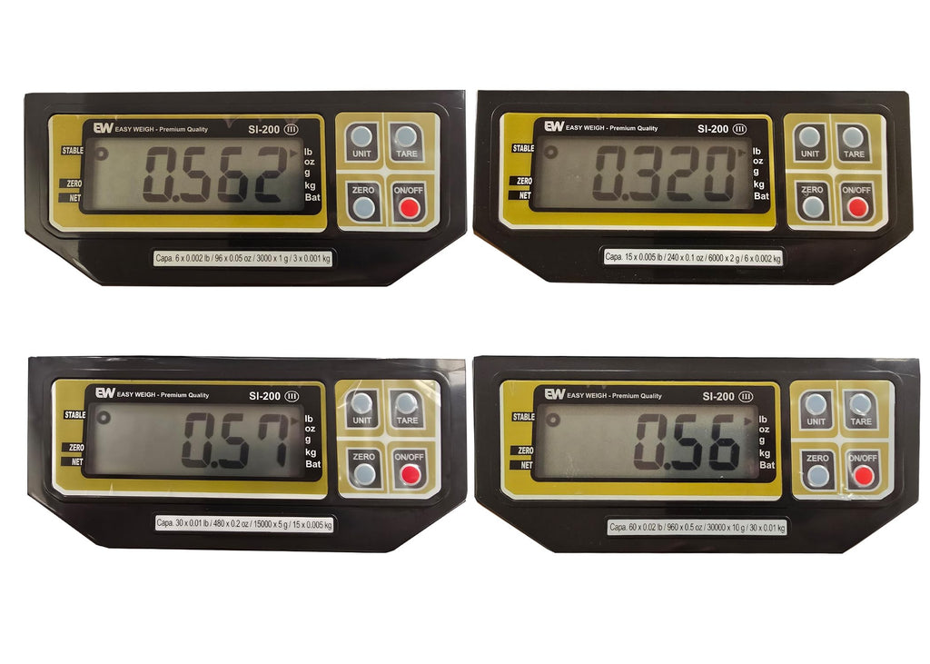 Easy Weigh SI Series Digital Portion Control Scale Dual Display, Lb/Oz/Kg/g Switchable, Low Profile Design