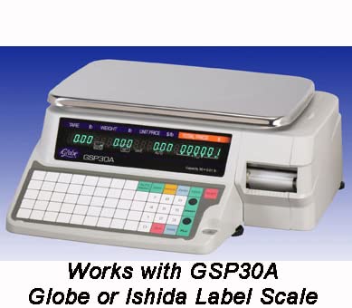 Globe Ishida Scale Label (GSP30A #4631, 12 Rolls)