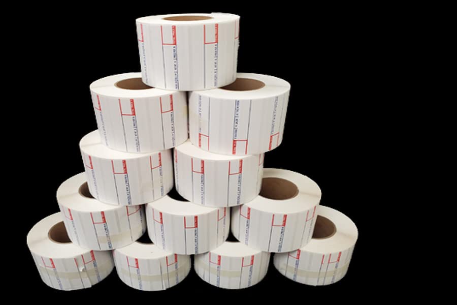 CAS Scale Label. All Made in USA. All Different Sizes (12 Rolls, #8000)