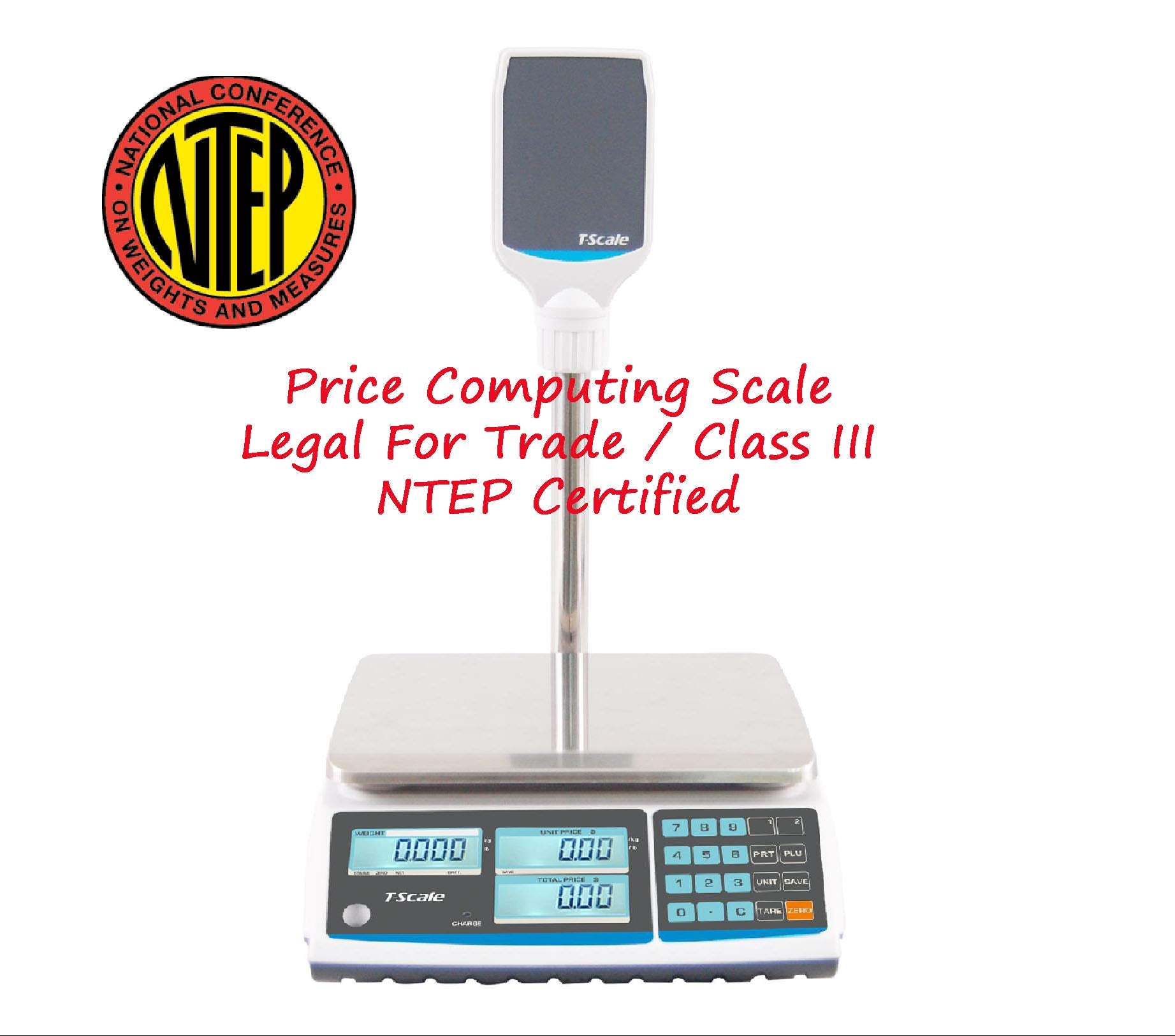 Price Computing Scale T-Scale ZTP Weighing from 0.002lbs up to 30lbs NTEP Legal for Trade Base Model